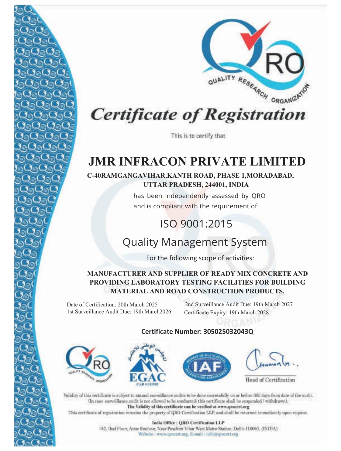 NABL Accreditation Certificate